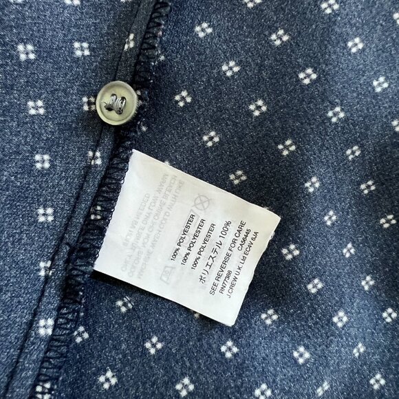 J. Crew Navy + White Wrap Blouse - Picture 7 of 7